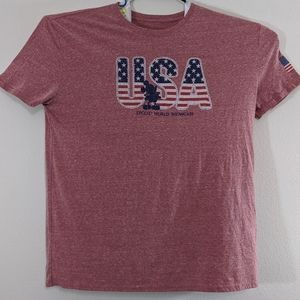 Disney Parks Epcot Short Sleeve T-Shirt Red XXL